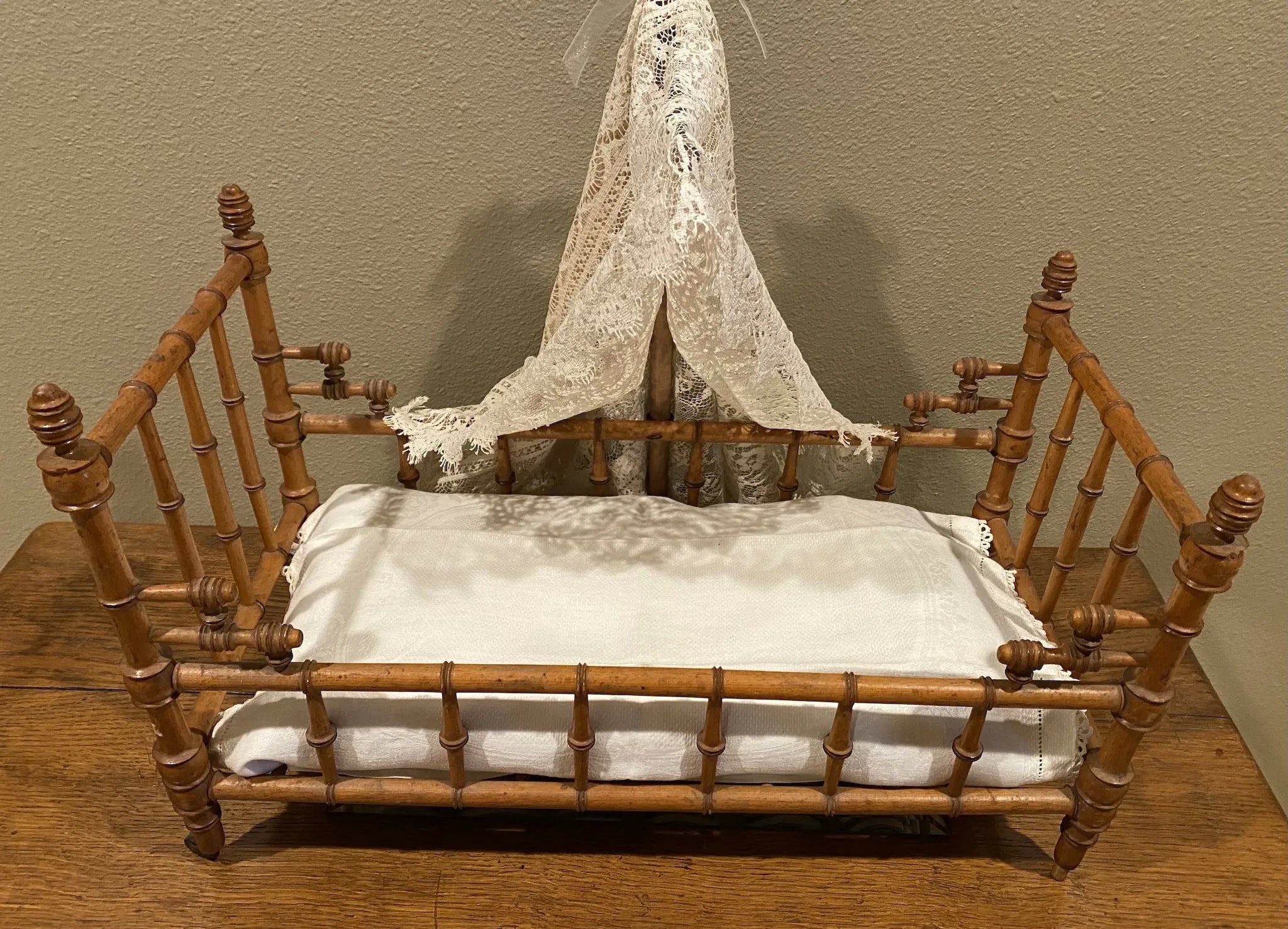 Antique doll bed new arrivals