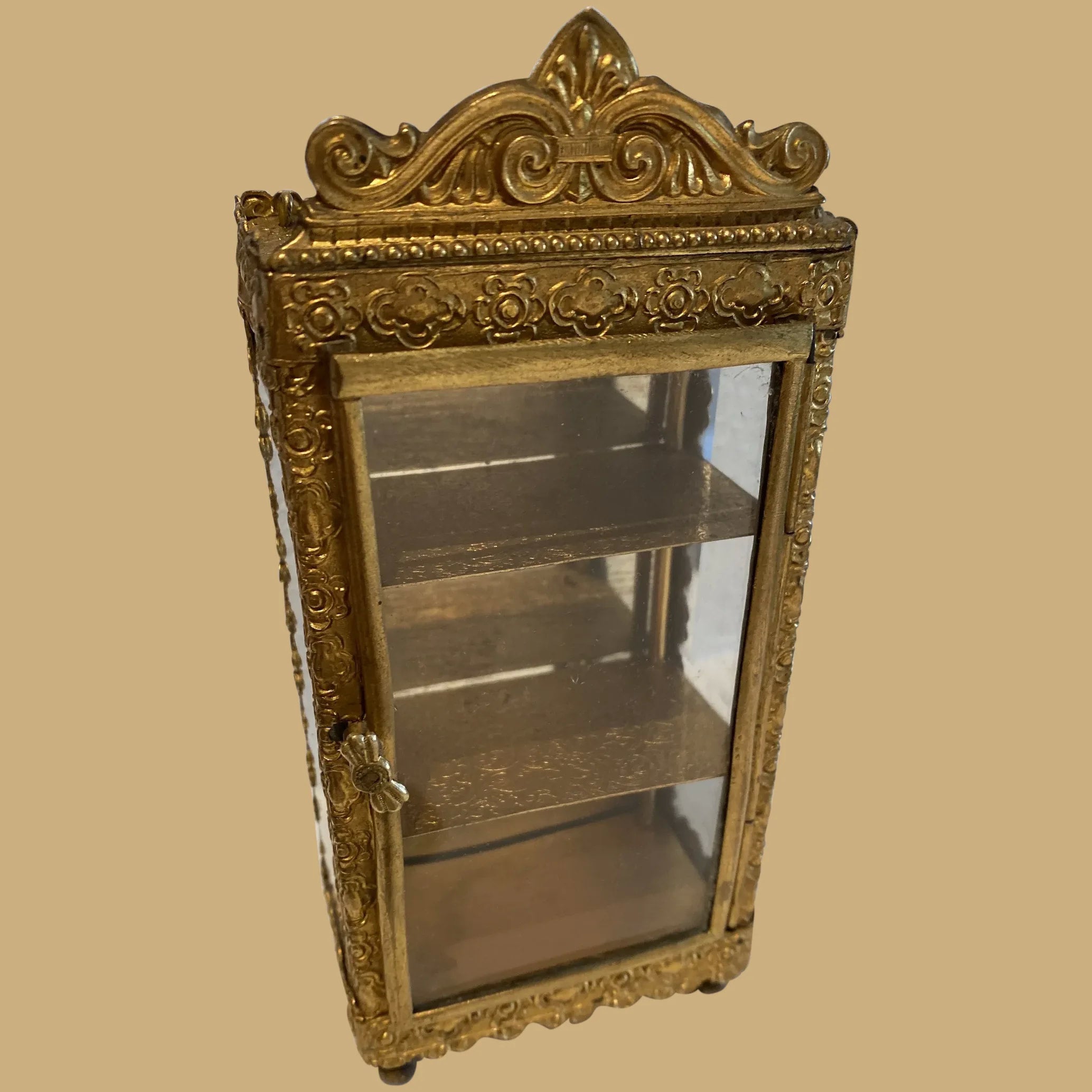 Antique doll display case discount